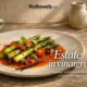 Asparagi con vinaigrette di pomodoro, basilico e vaniglia