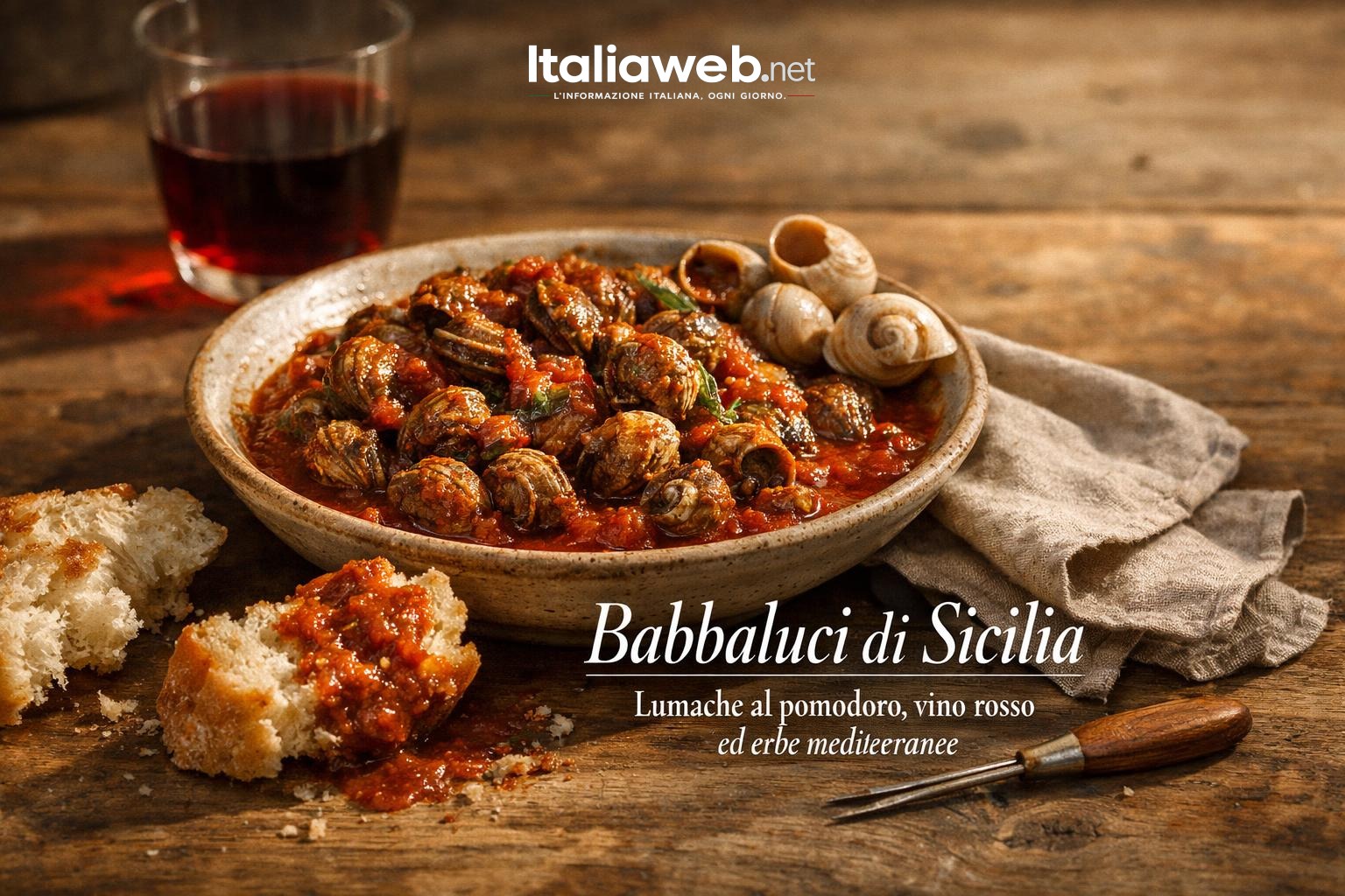 Babbaluci siciliani al pomodoro: il rito lento delle lumache in umido