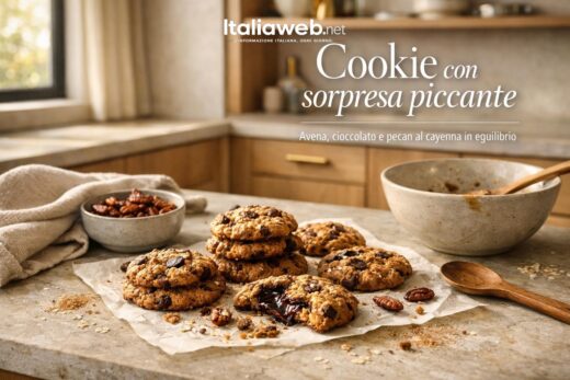 Biscotti avena e cioccolato con noci piccanti: la ricetta che sorprende
