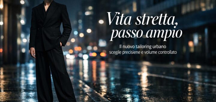 Il blazer con vita segnata è il nuovo gesto elegante da portare con pantaloni larghi