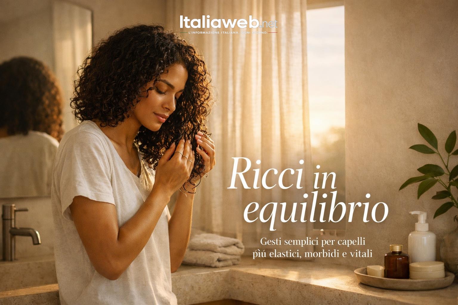 Capelli ricci: la routine gentile che li mantiene elastici, definiti e luminosi