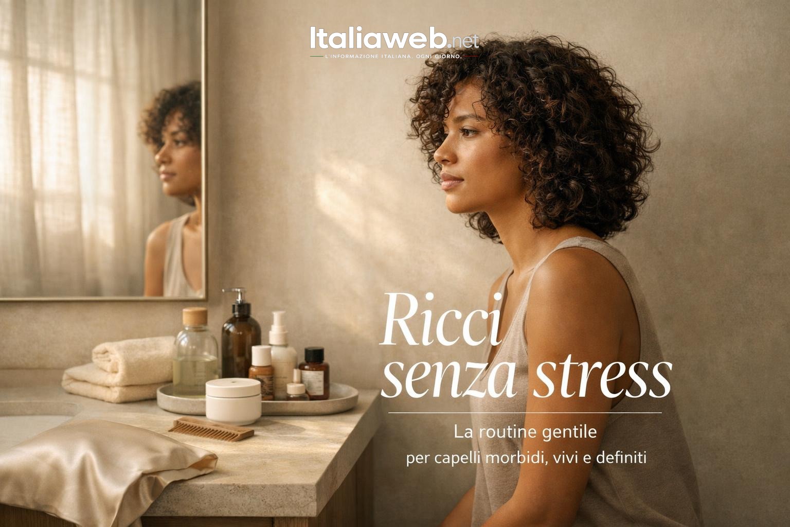 Capelli ricci, la routine morbida che li fa vivere meglio