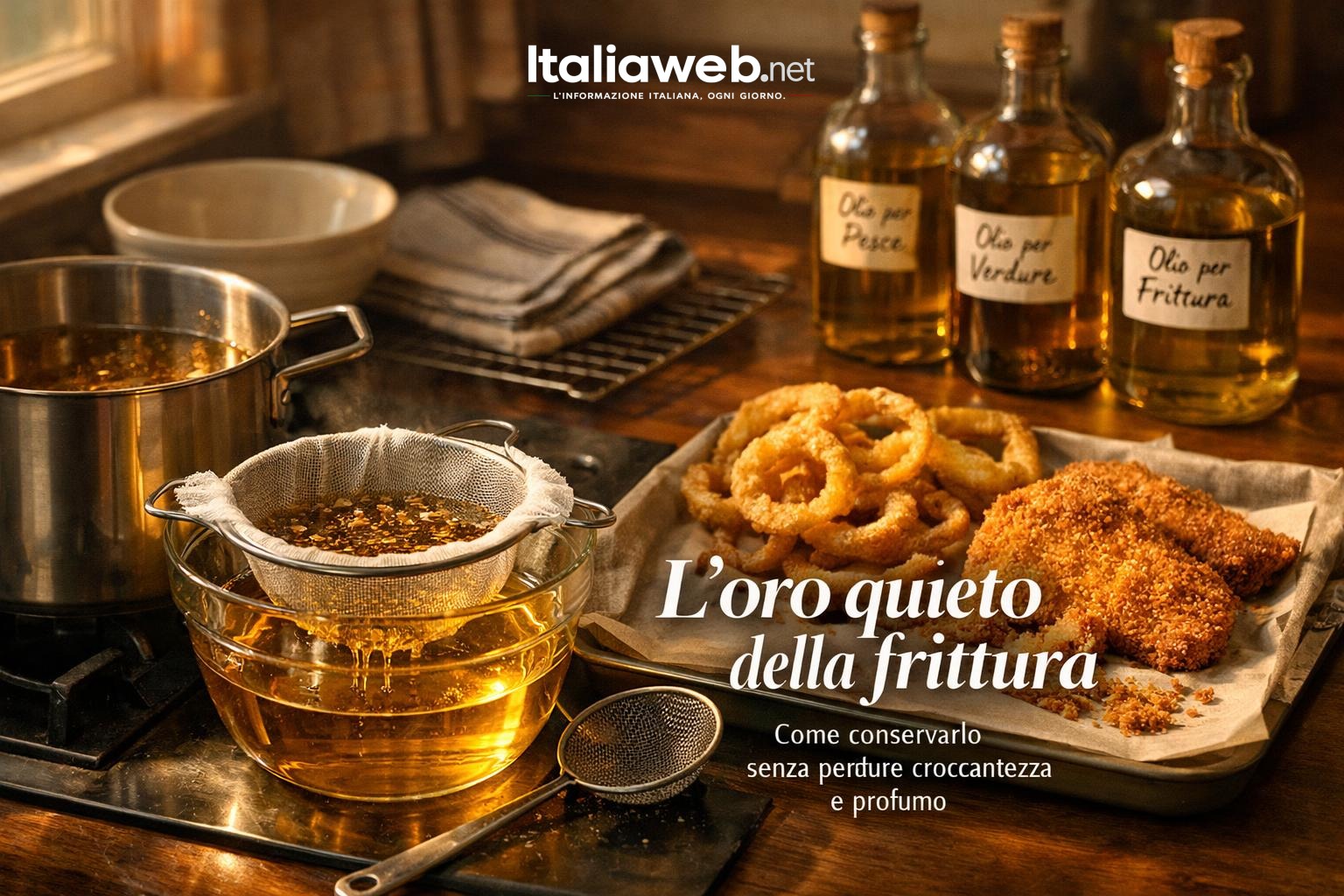 Come riutilizzare l’olio di frittura senza rovinare sapore e croccantezza