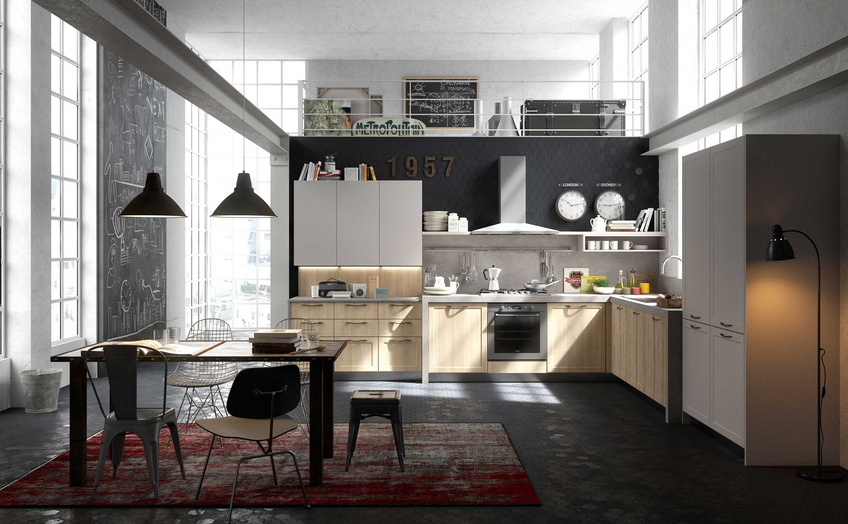 Cucina in stile industriale