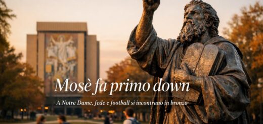 First Down Moses: la statua di Mosè che racconta il football americano a Notre Dame