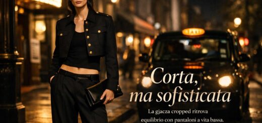 Giacca cropped e pantaloni a vita bassa: la coppia più chic della primavera