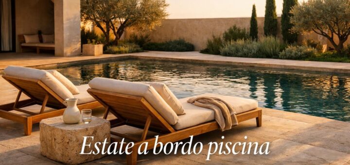 Lettini da piscina: come scegliere sedute outdoor comode, eleganti e resistenti