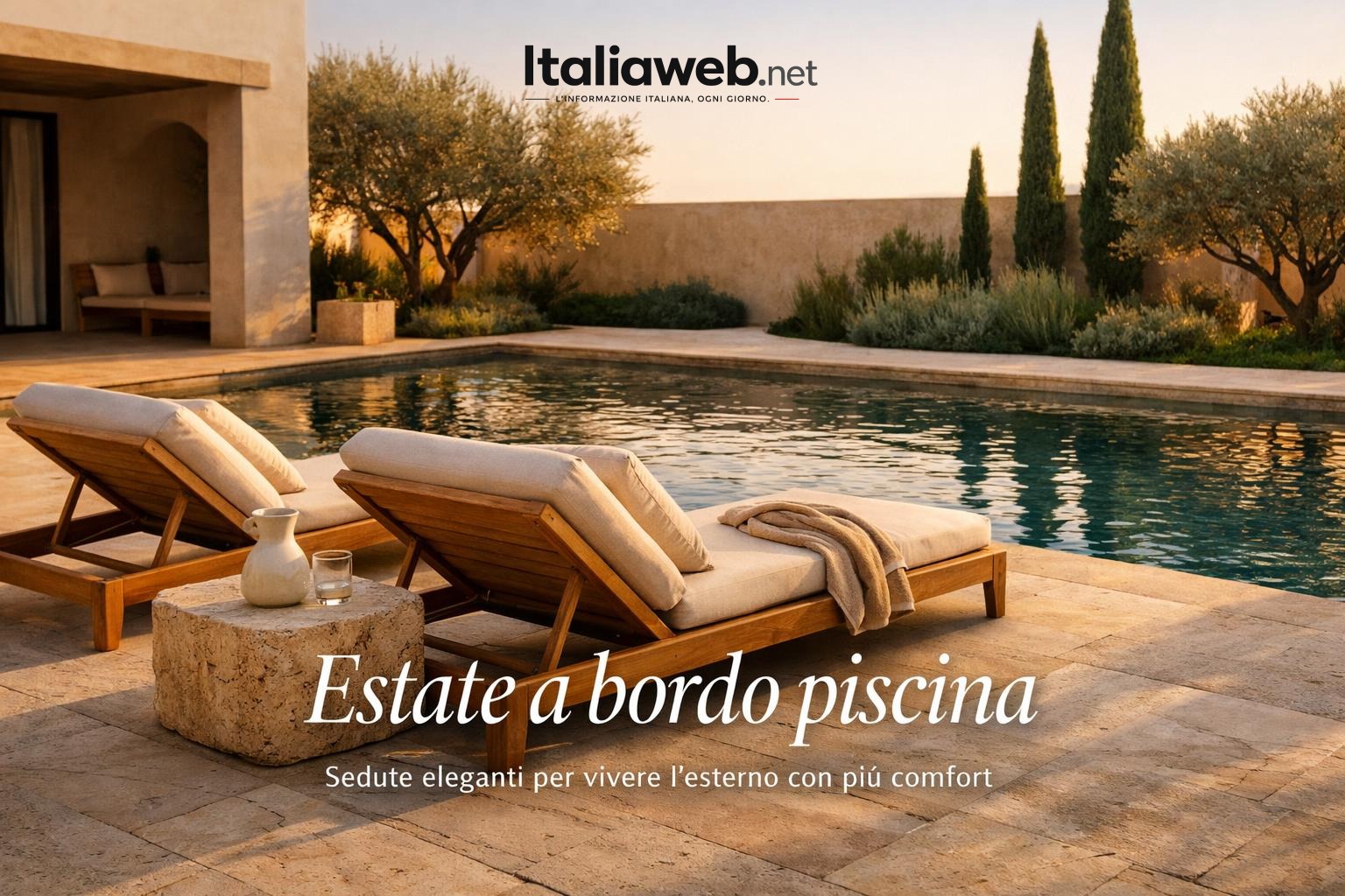Lettini da piscina: come scegliere sedute outdoor comode, eleganti e resistenti