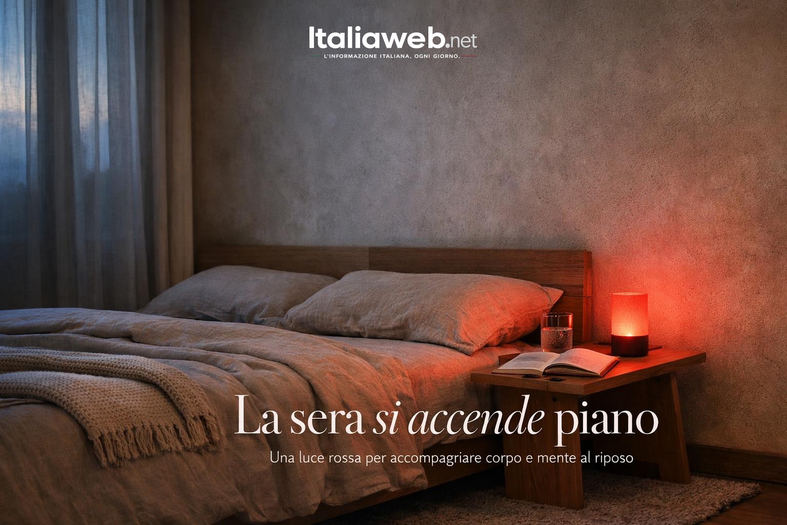 Luce rossa e sonno: il piccolo rituale che cambia la sera