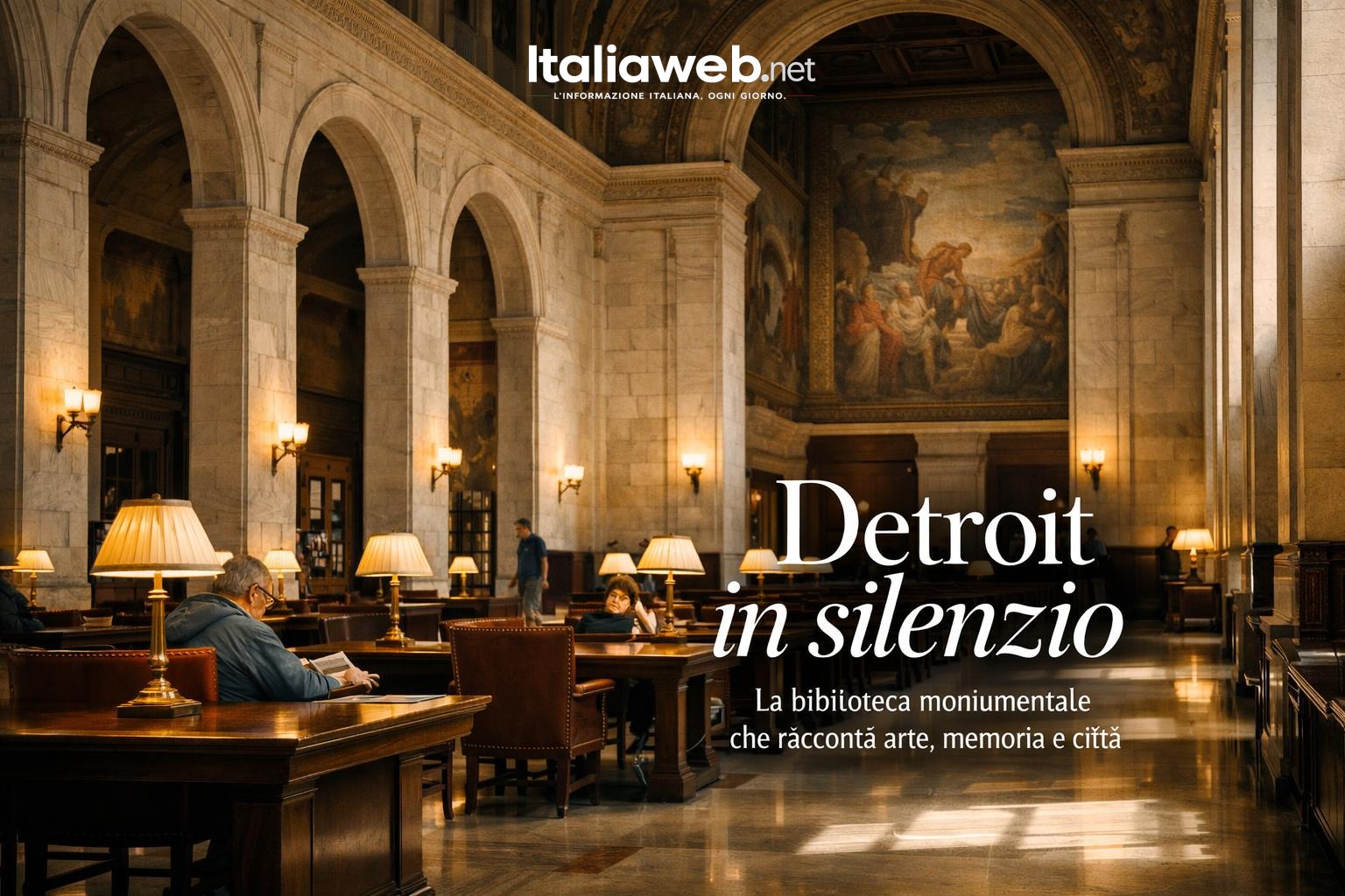 La biblioteca di Detroit che racconta la città attraverso marmo, arte e memoria