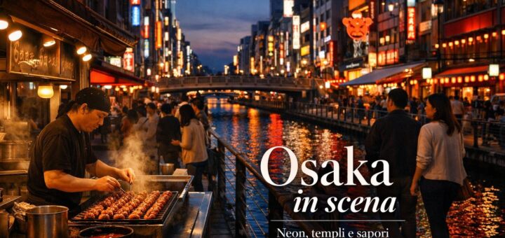 Osaka, la città giapponese dove tradizione, neon e street food convivono