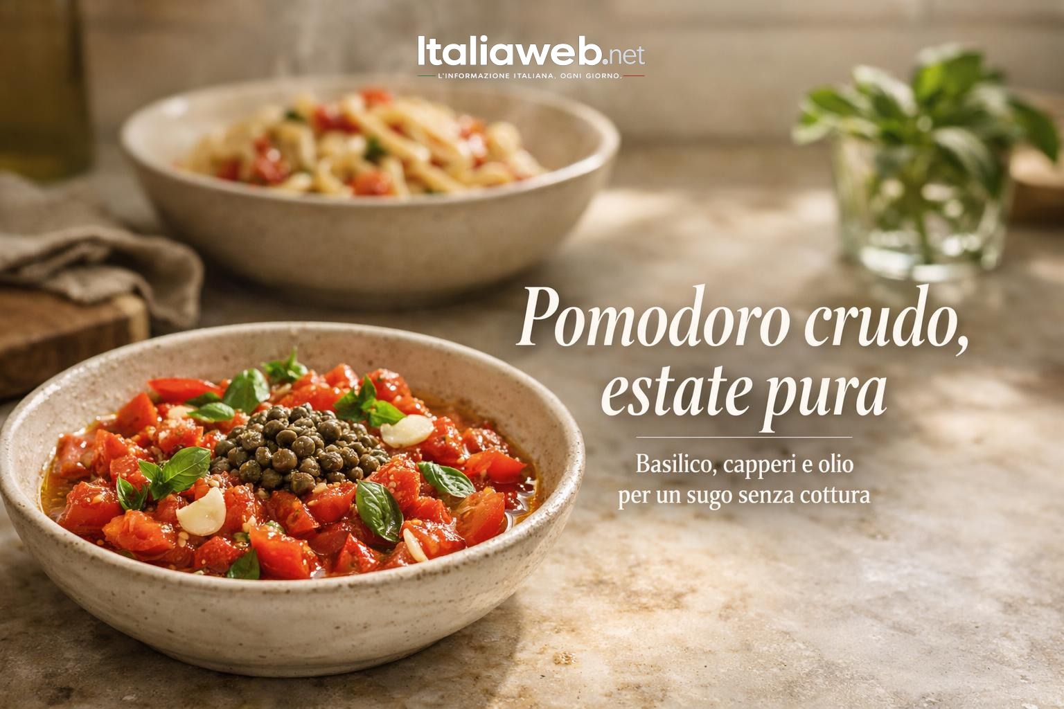 Salsa di pomodoro crudo: il sugo estivo che non ha bisogno di fuoco
