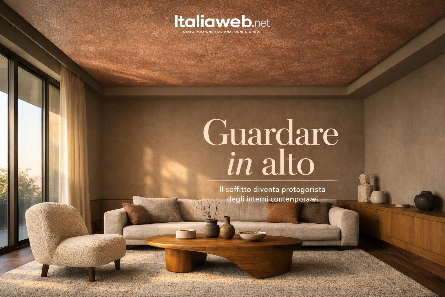 Il soffitto diventa la nuova parete d’accento