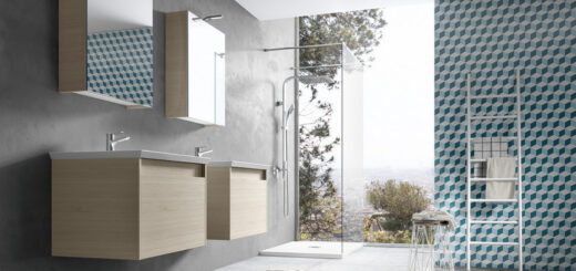 Specchio contenitore bagno