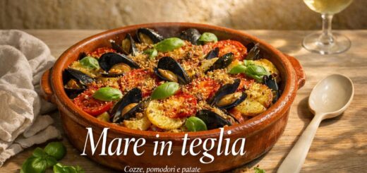 Tiella pugliese con cozze, pomodori e patate: il sapore del Sud in una teglia