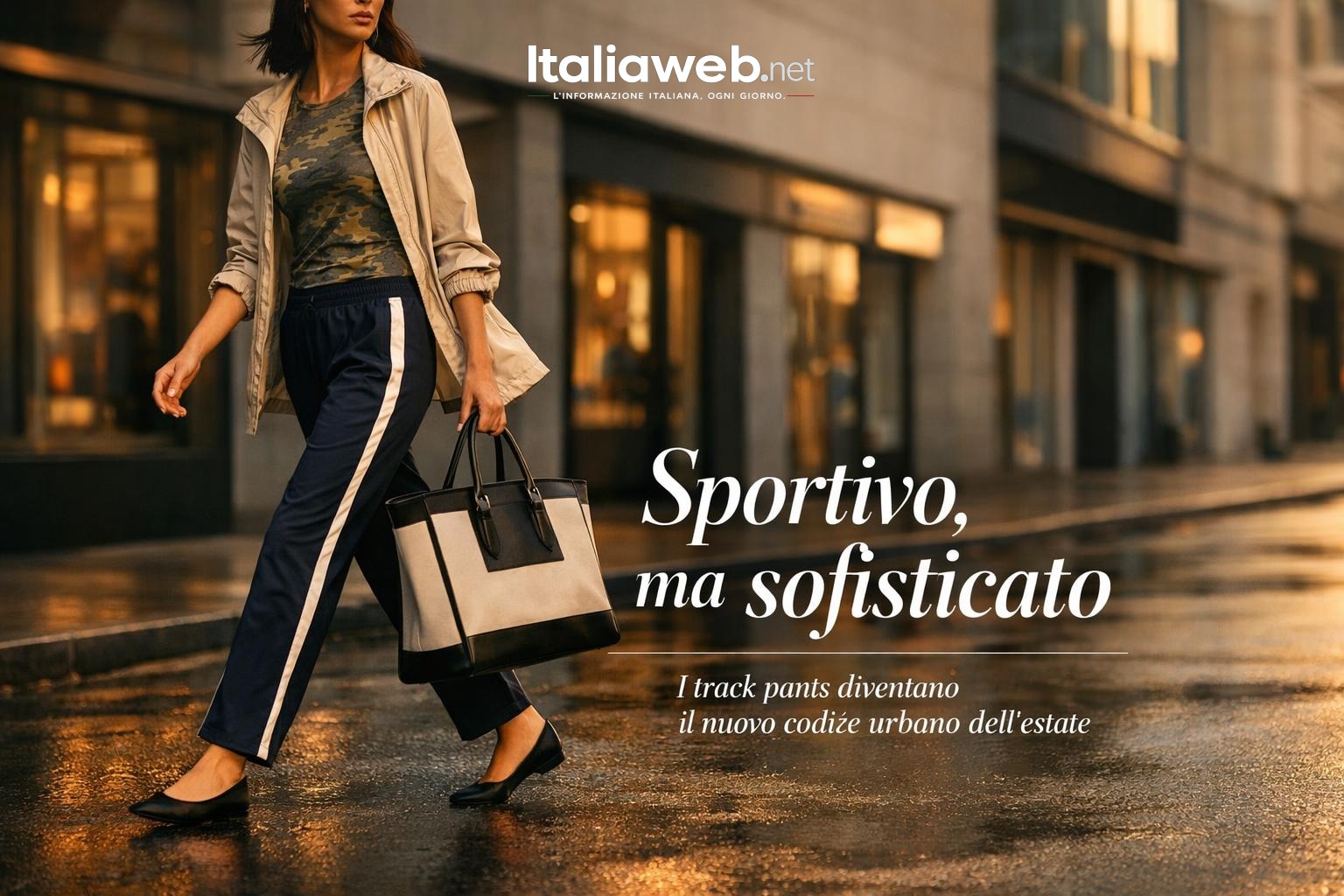 Track pants e ballerine: il nuovo uniforme urbano dell’estate